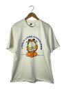 【中古】Hanes◆GARFIELD/Tシャツ/L/コットン/WHT/総柄【メンズウェア】(4)