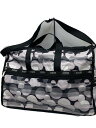 【中古】LESPORTSAC◆ボストンバッグ/ナイロン/GRY/玉虫【バッグ】