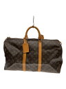 【中古】LOUIS VUITTON◆キーポル50_モノグラム・キャンバス_BRW/PVC/BRW/総柄//【バッグ】