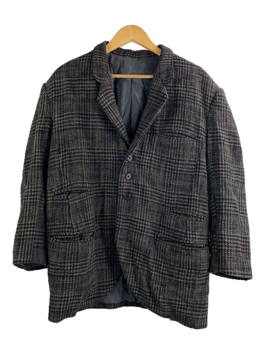 【中古】Y’s for men◆80s~/テーラードジャケット/M/ウール/マルチカラー/総柄/初期タグ【メンズウェア】