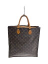 【中古】LOUIS VUITTON◆1)サック・プラ_モノグラム・キャンバス_BRW/PVC/BRW【バッグ】