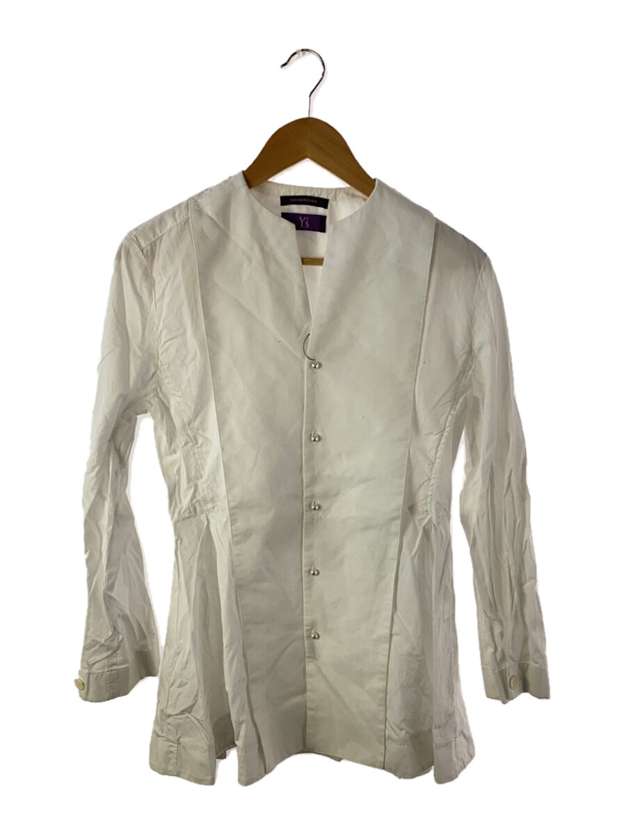 【中古】TAKESHI KOSAKA by Y’s Pink Label◆長袖ブラウス/2/コットン/WHT/YK-B41-030【レディースウェア】