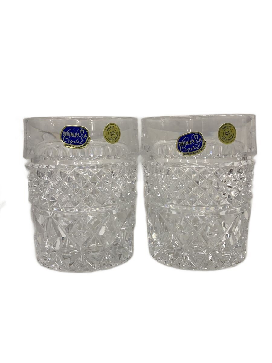 【中古】BOHEMIA Cristal◆グラス/2点セット/CLR【キッチン用品】