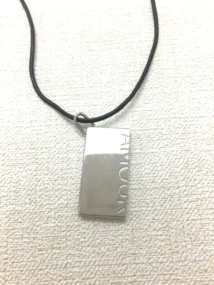 【中古】HERMES◆ネックレス/--/SLV/トップ有/メンズ/ドッグタグ【服飾雑貨他】