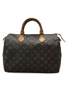 【中古】LOUIS VUITTON◆スピーディ30_モノグラム_BRW/PVC/BRW【バッグ】