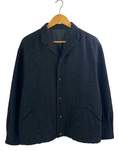 【中古】Y’s for men◆80s~/ジャケット/ウール/NVY/総柄/スタンドカラー/初期タグ/MO-Y02-128【メンズウェア】 【中古】Y’s for men◆80s~/ジャケット/ウール/NVY/総柄/スタンドカラー/初期タグ/MO-Y02-128【メンズウェア】
