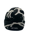 【中古】ARC’TERYX◆Grotto Toque/ニットキャップ/--/アクリル/BLK/総柄/メンズ/28132-128955【服飾雑貨他】
