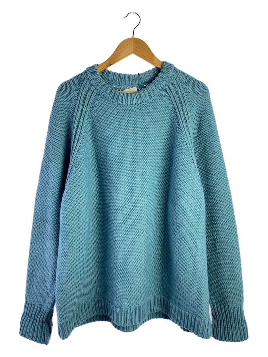【中古】S.F.C (STRIPES FOR CREATIVE)◆RAGLAN CREWNECK/XXL/ウール/BLU/無地/SFCFW22KN01【メンズウェア】