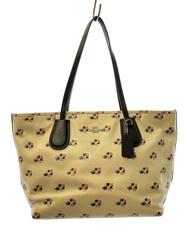 【中古】COACH◆トートバッグ/PVC/WHT/花柄/36357【バッグ】 【中古】COACH◆トートバッグ/PVC/WHT/花柄/36357【バッグ】