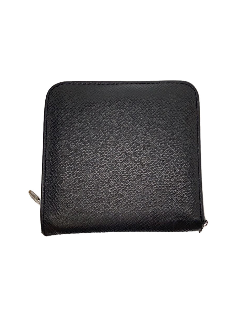 【中古】LOUIS VUITTON◆ポルト・ビエ・モネ・ジップ_タイガ_BLK/レザー/BLK/メンズ【服飾雑貨他】