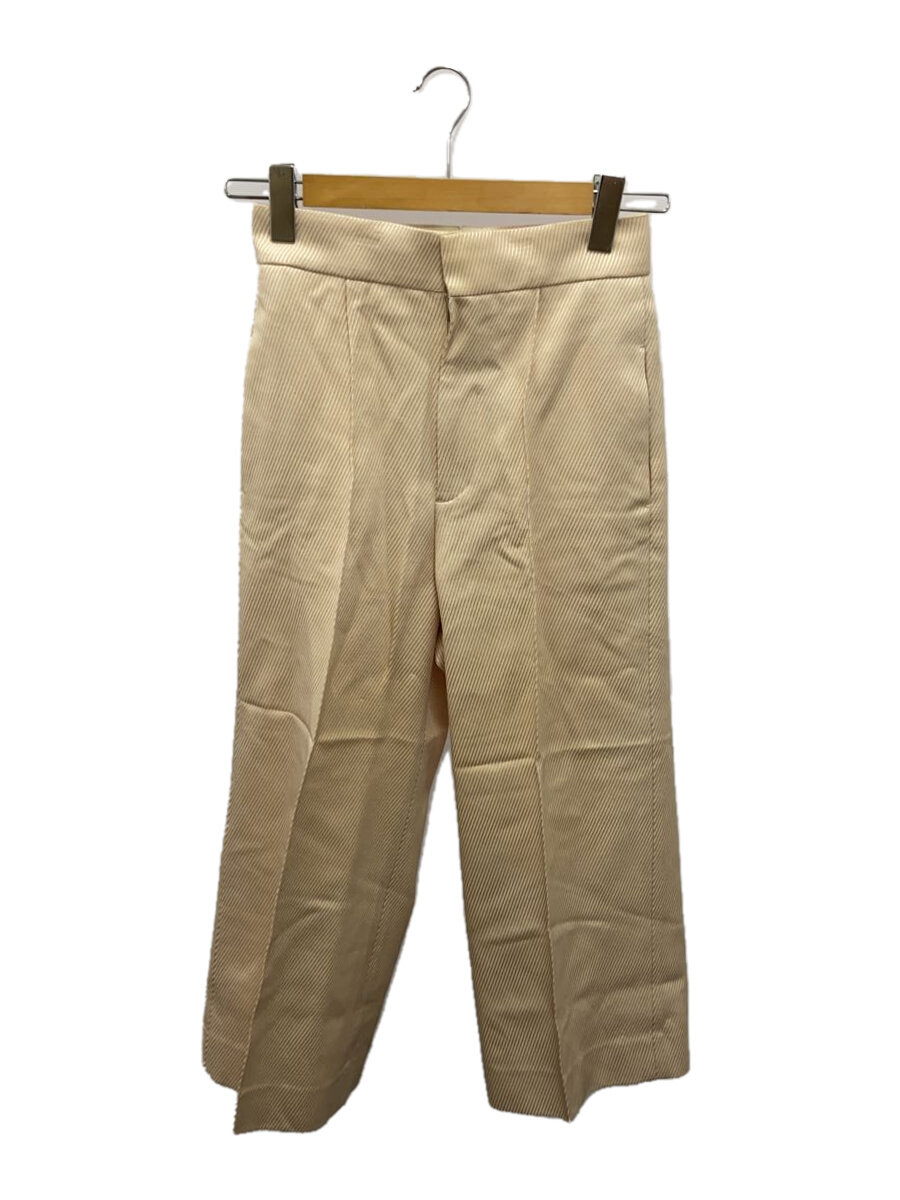 【中古】DRAWER◆ボトム/34/コットン/BEG/6514-236-0951/カルゼフロントステッチパンツ【レディースウェア】