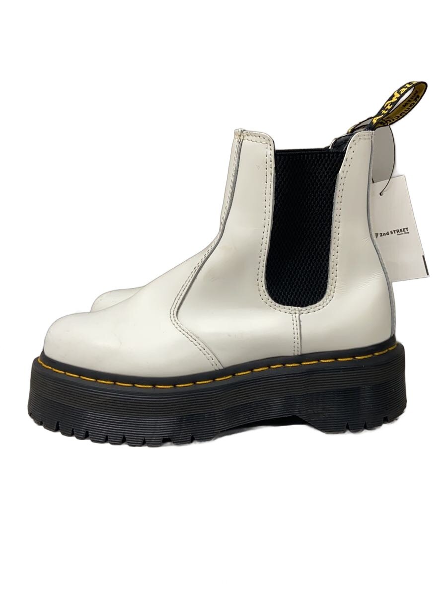 【中古】Dr.Martens◆サイドゴアブーツ/UK4/WHT/レザー【シューズ】