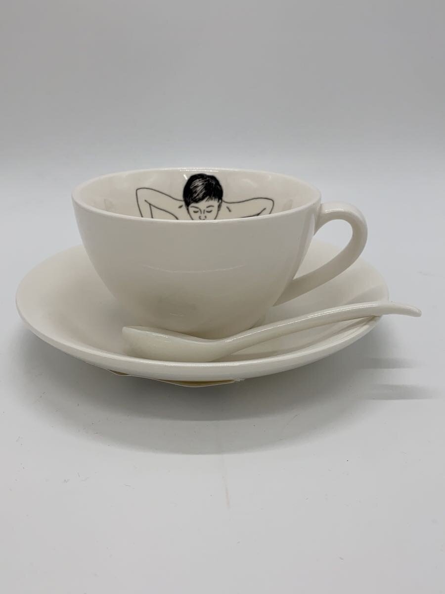 【中古】カップ&ソーサー/ポーリッシュポタリー/HANDMADE IN POLAND/スプーン付き【キッチン用品】