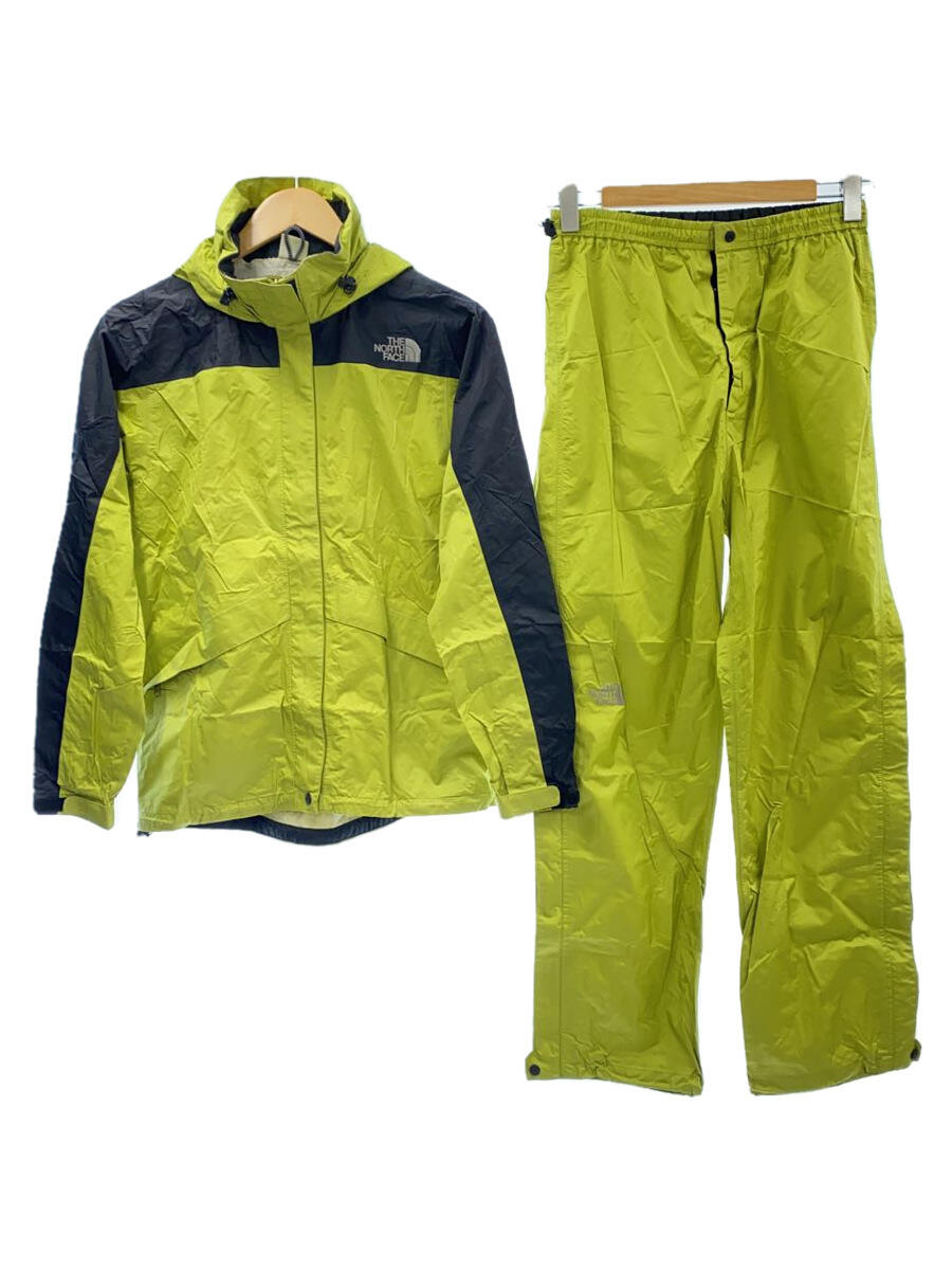 【中古】THE NORTH FACE◆HYVENT RAINTEX_ハイベントレックス/L/ナイロン/GRN/無地【レディースウェア】