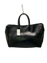 【中古】YVES SAINT LAURENT◆トートバッグ/レザー/BLK/無地【バッグ】
