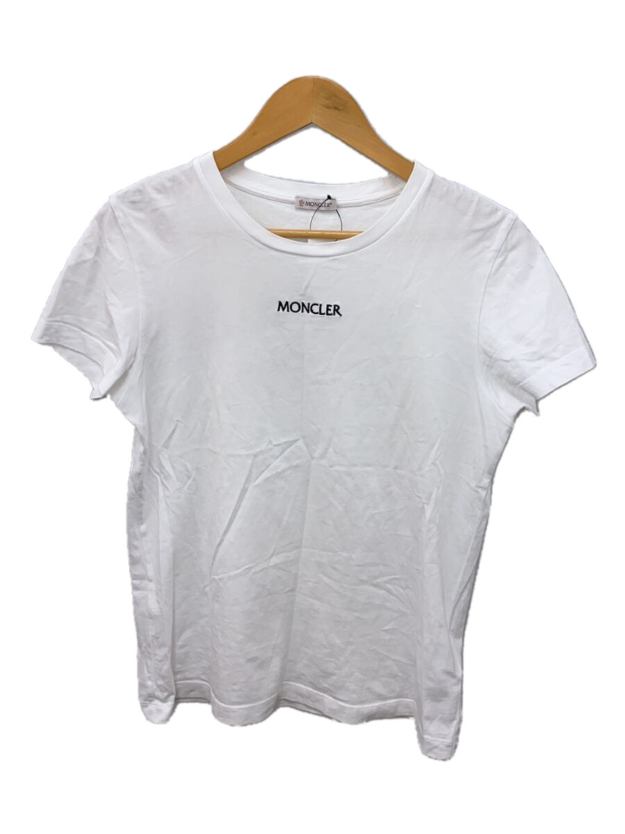 【中古】MONCLER◆Tシャツ/M/--/WHT/G10938C7A610/汚れ有【レディースウェア】