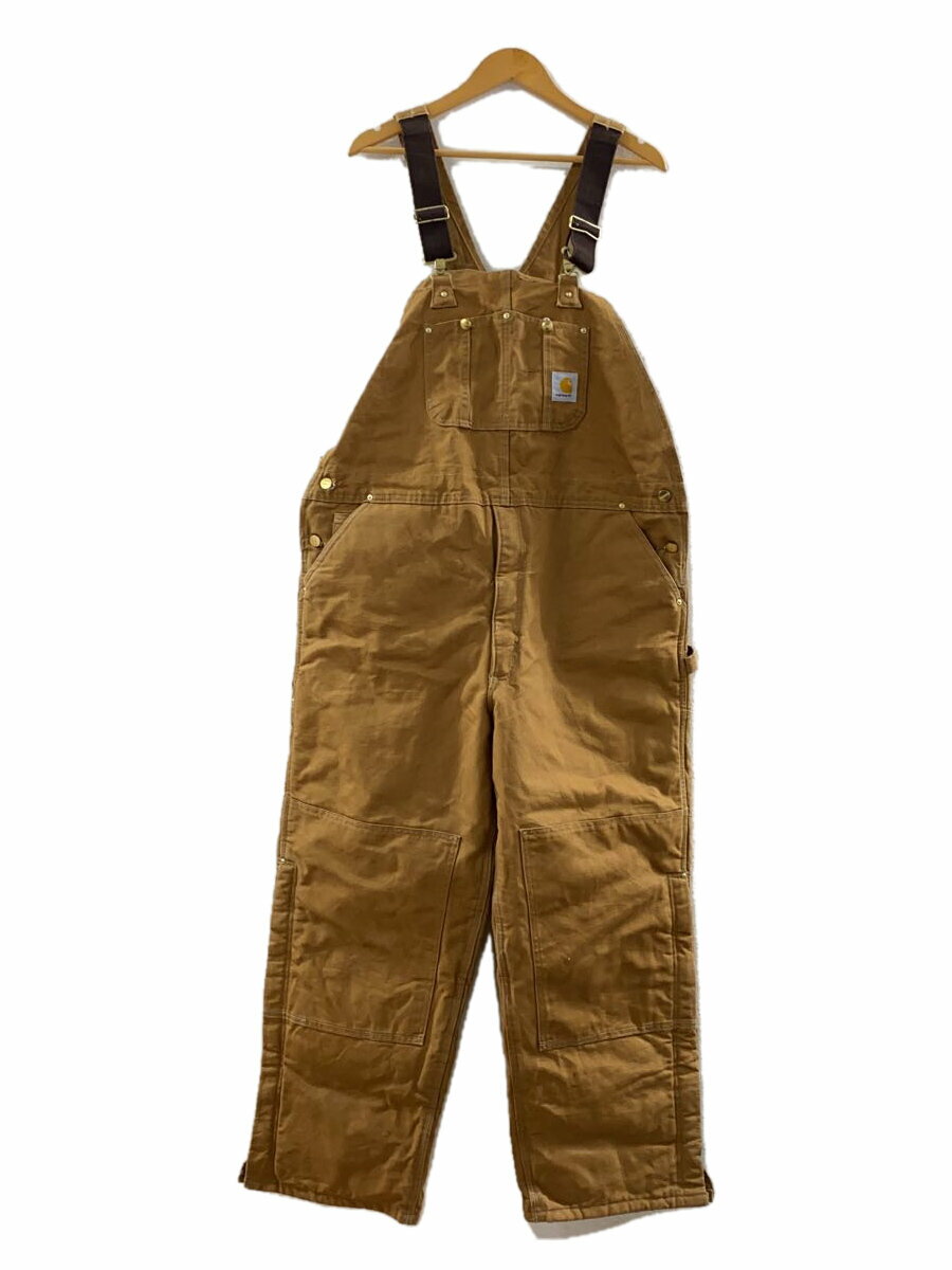 【中古】Carhartt◆オーバーオール/42/ポリエステル/BRW/R03 BRN//【メンズウェア】