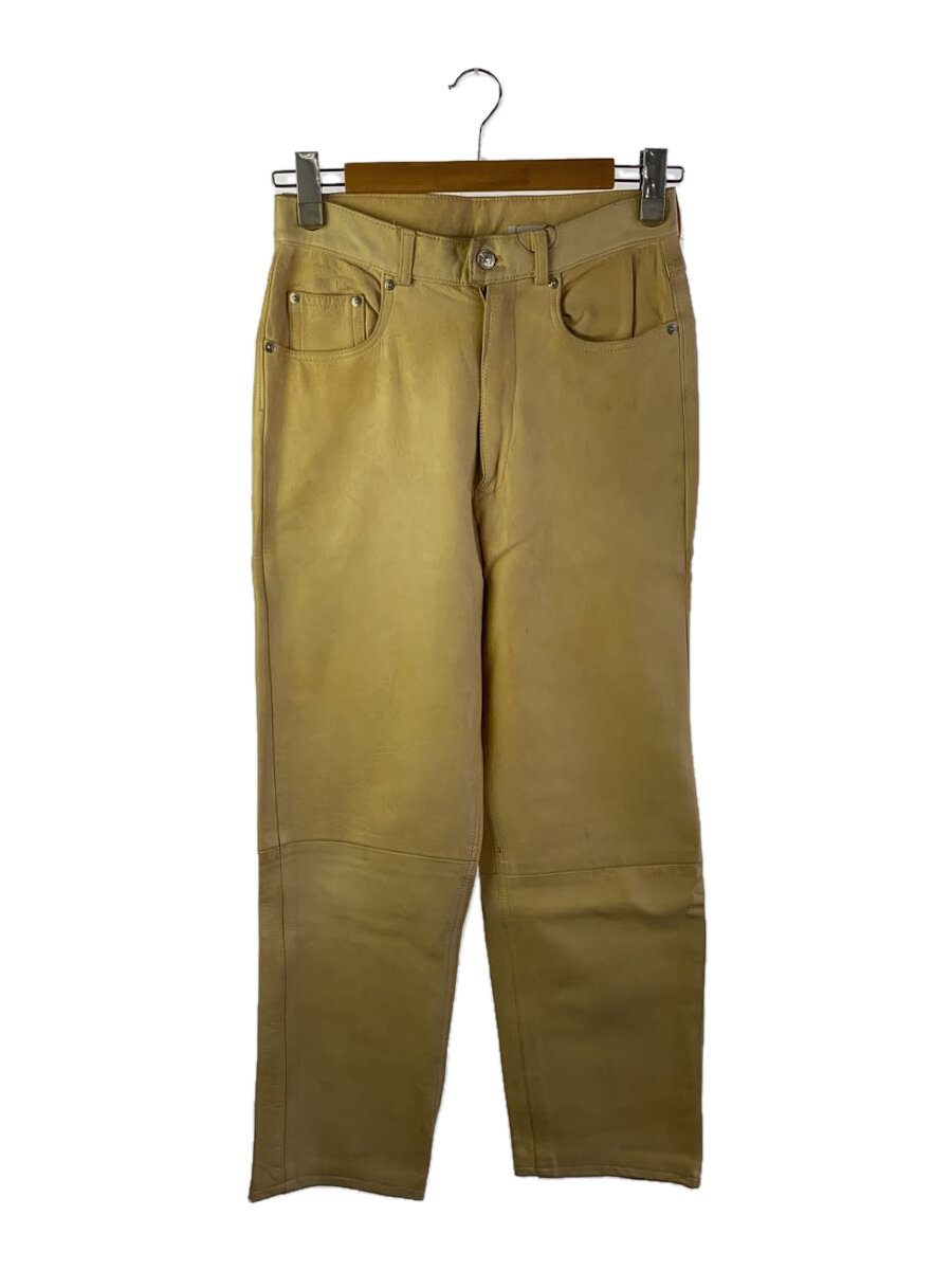 【中古】POLO RALPH LAUREN◆ボトム/29/レザー/CRM/無地【メンズウェア】