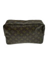 【中古】LOUIS VUITTON◆トゥルース・トワレット28_モノグラム・キャンバス_BRW/PVC/BRW【バッグ】