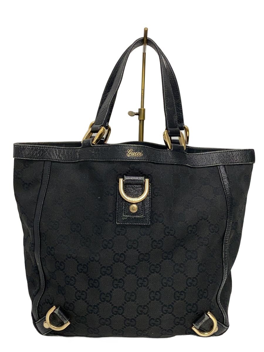 【中古】GUCCI◆トートバッグ_アビー_GGキャンバス/--/BLK/総柄/状態考慮//【バッグ】