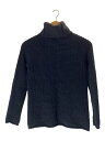 【中古】YOHJIYAMAMOTO+NOIR◆タートルネックニット/セーター/2/ウール/ブラック/NB-K55-196【レディースウェア】
