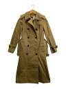 【中古】Aquascutum◆トレンチコート/--/コットン/KHK/無地/Aqua5【メンズウェア】