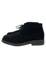 【中古】Salvatore Ferragamo◆チャッカブーツ/UK6.5/BLK/スウェード/39324【シューズ】