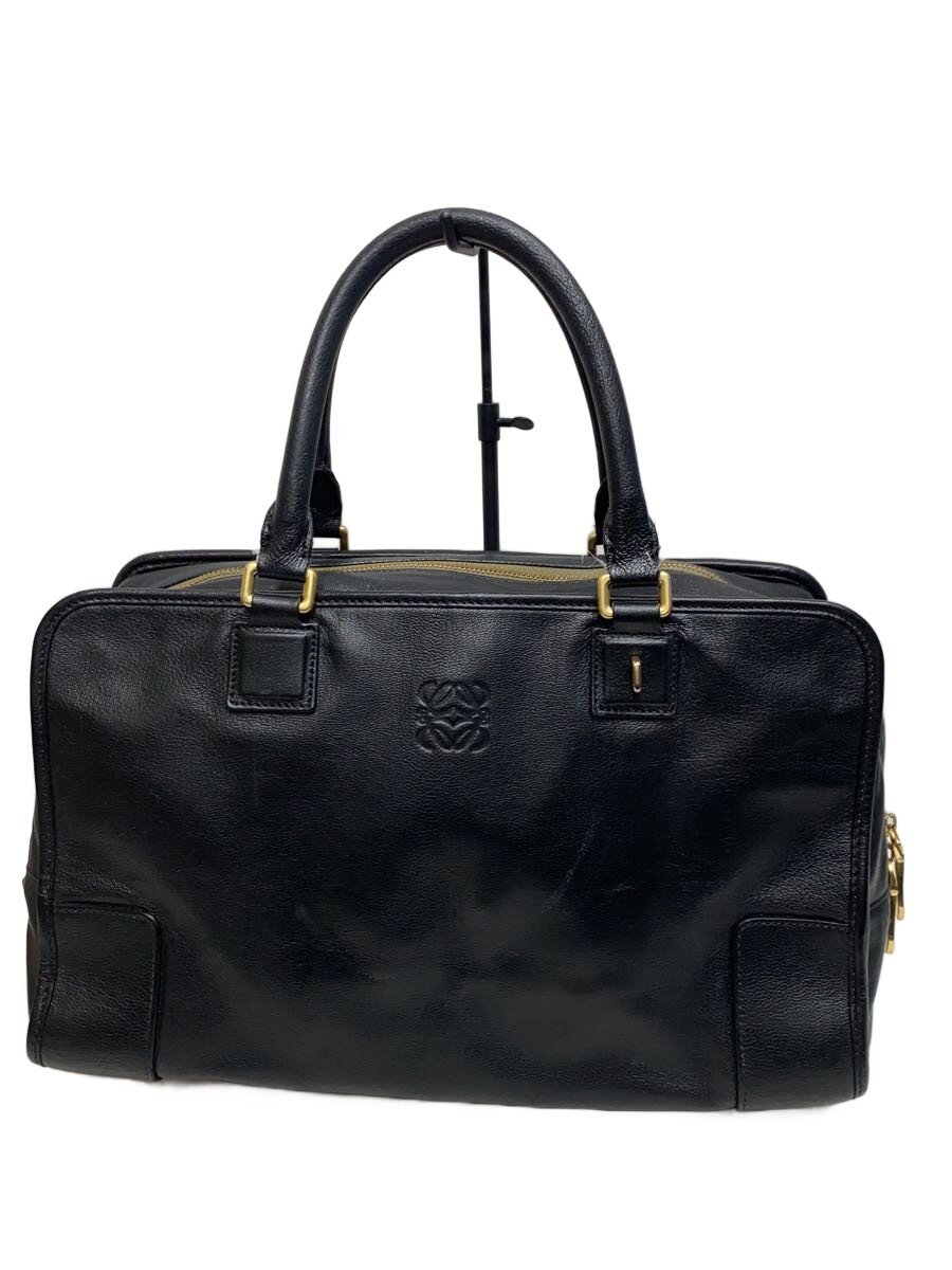 【中古】LOEWE◆ハンドバッグ/レザー/BLK//【バッグ】