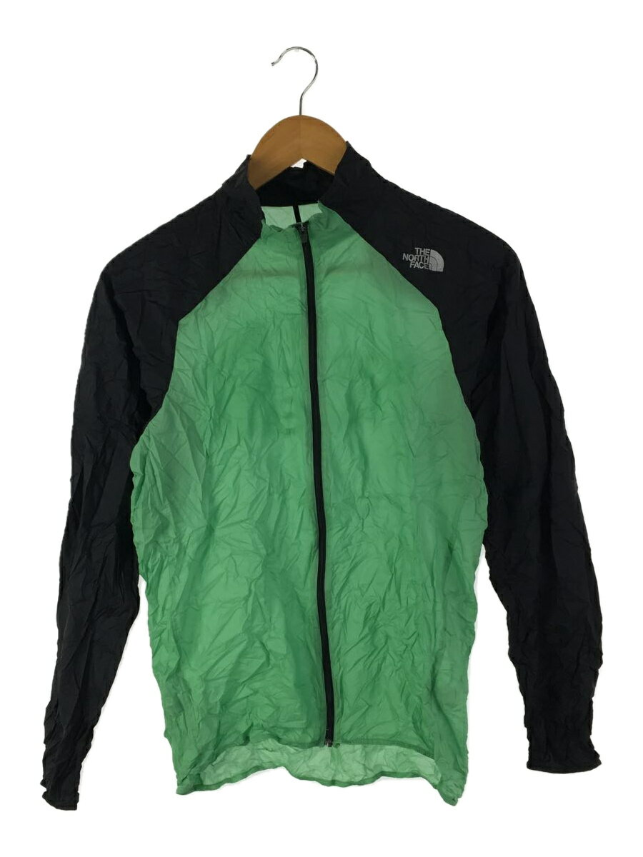 【中古】THE NORTH FACE◆IMPULSE RACING JACKET_インパルスレーシングジャケット/M/ナイロン/GRN【メンズウェア】