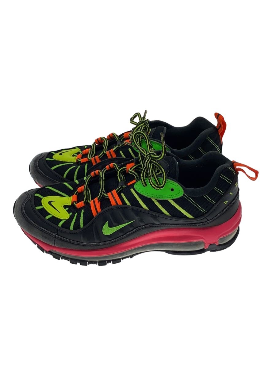 NIKE◆AIR MAX 98 NEON/エアマックスネオン/ブラック/CI2291-083/26cm/BLK//