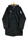 【中古】adidas◆ベーシックハーフボアコート/S/ブラック/O35932【スポーツ】