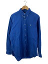【中古】POLO RALPH LAUREN◆長袖シャツ/L/--/BLU/無地【メンズウェア】(4)