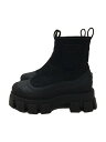 【中古】PRADA◆Monolith Nylon Gabardine Boots/UK6.5/BLK/スレ有【シューズ】