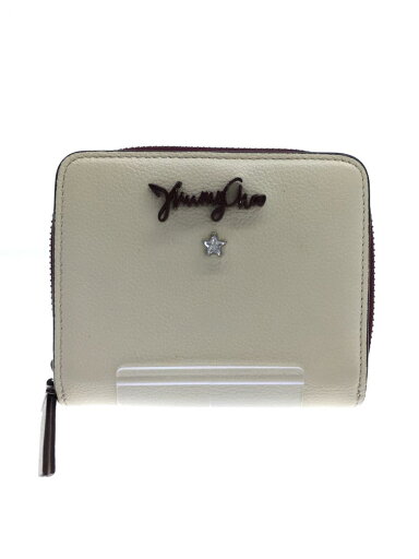 【中古】JIMMY CHOO◆2つ折り財布/レザー/CRM/レディース【服飾雑貨他】 【中古】JIMMY CHOO◆2つ折り財布/レザー/CRM/レディース【服飾雑貨他】