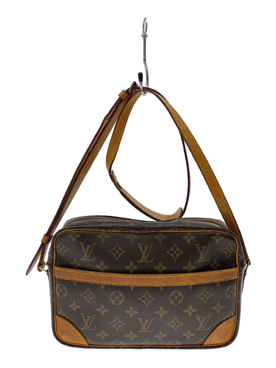 【中古】LOUIS VUITTON◆トロカデロ27_モノグラム・キャンバス_BRW/PVC/BRW【バッグ】