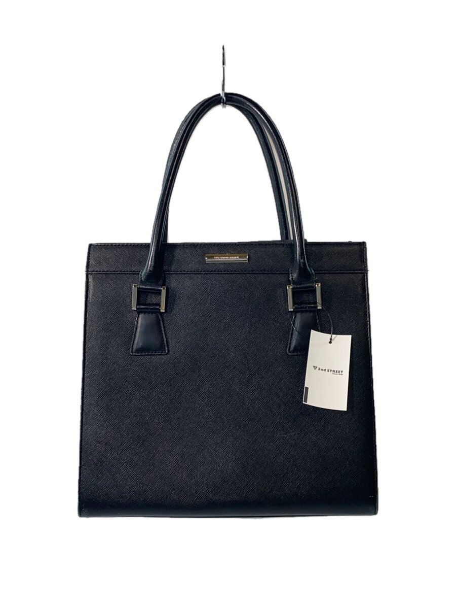【中古】BURBERRY◆ハンドバッグ/レザー/BLK【バッグ】