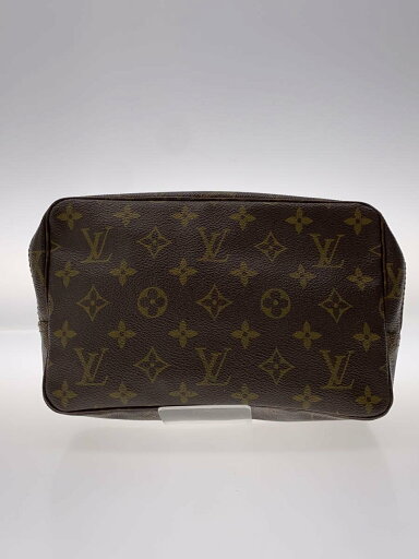 【中古】LOUIS VUITTON◆トゥルース・トワレット23_モノグラム・キャンバス_BRW/PVC/BRW【バッグ】 【中古】LOUIS VUITTON◆トゥルース・トワレット23_モノグラム・キャンバス_BRW/PVC/BRW【バッグ】