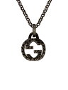 【中古】GUCCI◆インターロッキングGペンダントネックレス/ネックレス/SV925/SLV/トップ有/レディース【服飾雑貨他】