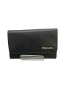 【中古】PRADA◆キーケース/牛革/BLK/メンズ【服飾雑貨他】