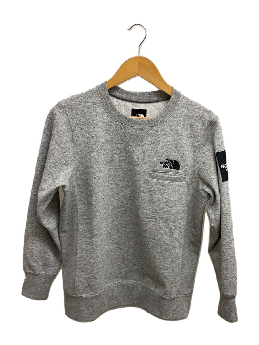 šTHE NORTH FACESQUARE LOGO CREW_롼/XS/ݥꥨƥ/GRY/ץȡڥ󥺥...