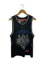 【中古】Supreme◆タンクトップ/M/ポリエステル/BLK【メンズウェア】