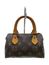 【中古】LOUIS VUITTON◆M41534/ミニ・スピーディ_モノグラム・キャンバス_BRW/PVC/BRW/総柄【バッグ】
