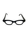 【中古】TART OPTICAL◆50s/カウントダウン/OTE刻印/5 3/4/メガネ/ウェリントン/プラスチック/BLK/メンズ【服飾雑貨他】
