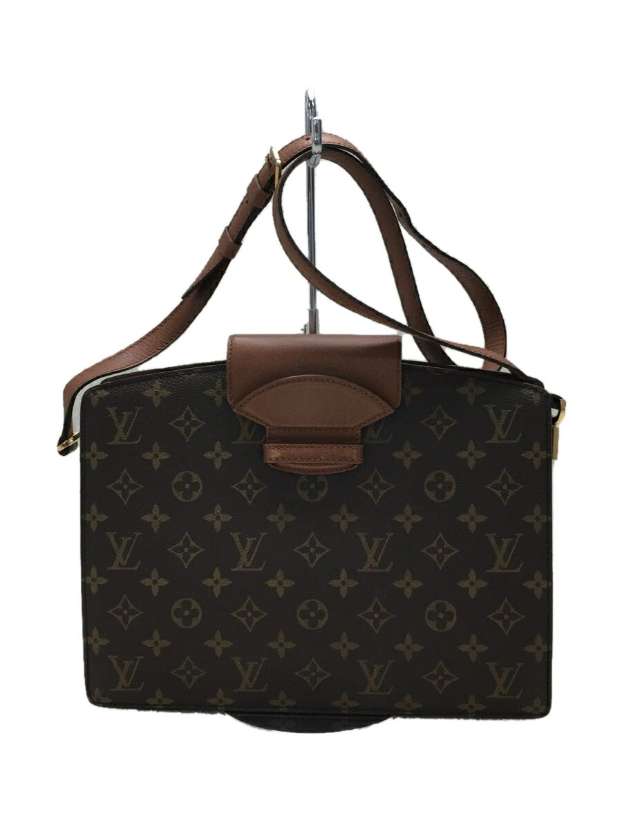 【中古】LOUIS VUITTON◆クルセル_モノグラム_BRW/PVC/BRW【バッグ】