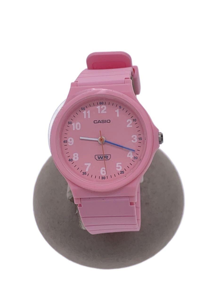 Other - 【中古】CASIO◆クォーツ腕時計_その他/アナログ/ラバー/PNK/PNK/SS//【服飾雑貨他】