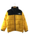 【中古】THE NORTH FACE◆NUPTSE JACKET_ヌプシジャケット/L/ナイロン/YLW【メンズウェア】