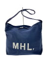 【中古】MHL.◆トートバッグ/キャンバス/NVY【バッグ】(4)