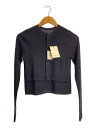 【中古】beautiful people◆high gauge rib knitted cardigan/38/ウール/NVY/無地/1435212001【レデ...