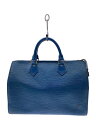 【中古】LOUIS VUITTON◆スピーディ30_エピ_BLU/レザー/BLU【バッグ】