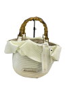 【中古】JILL by JILLSTUART◆カゴバッグ/--/WHT【バッグ】